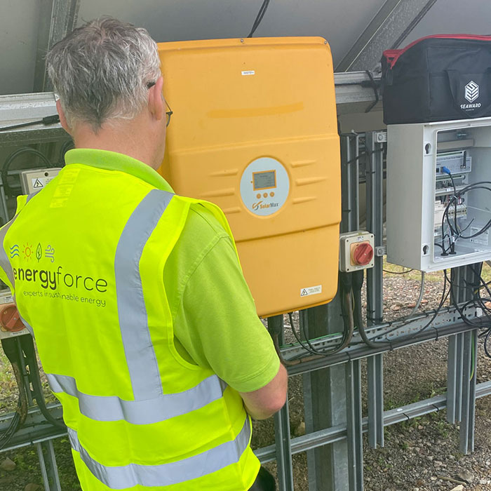 Solar panel maintenance